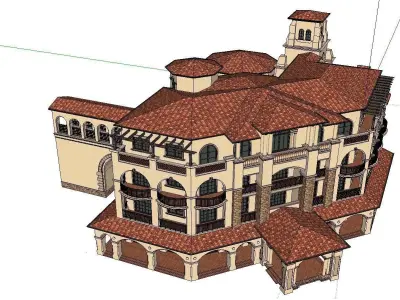 vacation spot-Resort-Fashion Leisure Hotel-0250 3D model
