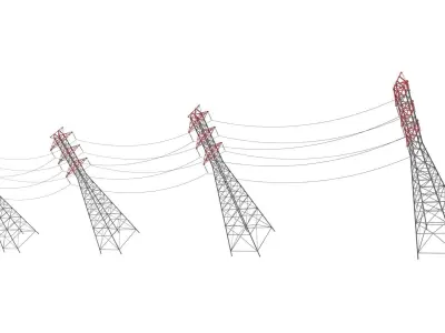 Electric Transmission Tower 3D model purchase