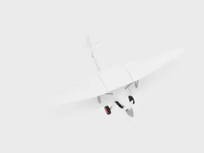 Hurricane Biplane12 3D model