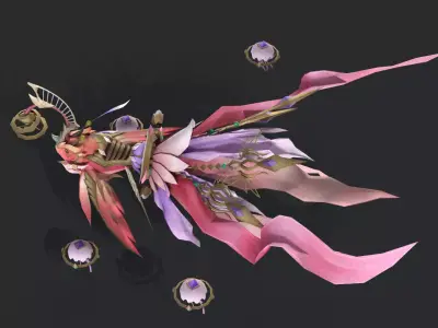 Goldfish mount Low-poly 3D model