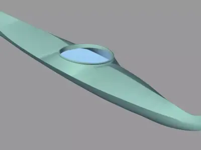 King Island AK Kayak Free low-poly 3D model
