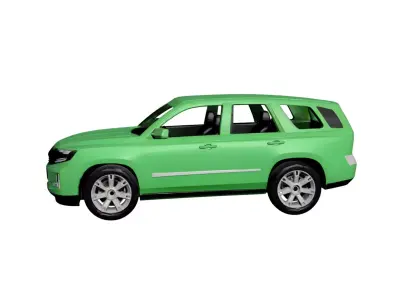 Generic SUV 3D Model Versatile All-Purpose Utility Vehicle 02 3D model