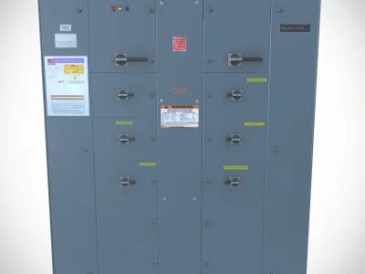 Electrical control panel 3D model