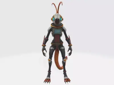 Alien 3D model 23