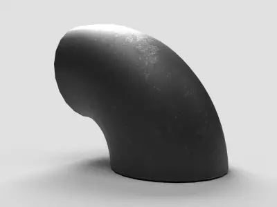 Elbow Pipe Short Radius 8 inches 3D model