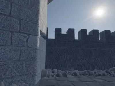 Medieval City Model 3D model