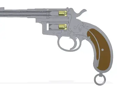 Reichsrevolver M1883 3D model
