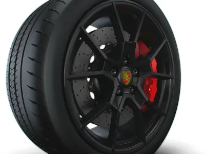 Porsche Taycan GT wheel 3D model