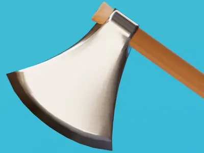 Felling Axe Low-poly 3D model purchase