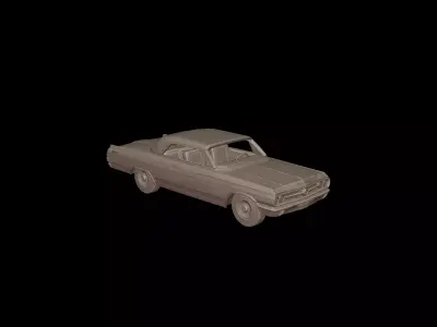 buick wildcat 1963 3d print model 3D print model