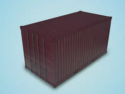 Cargo container 3D model