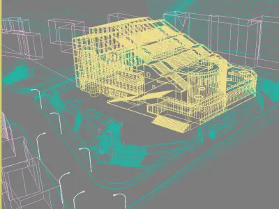 Museum Building 3D model order