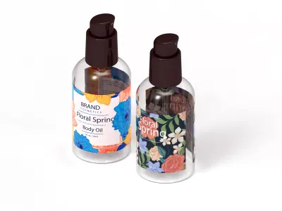 Spray Bottles Low-poly 3D model