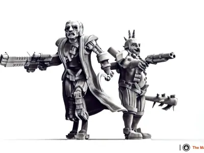 Cyberzerkers - Bounty Hunters 3D print model