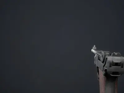 PBR Luger P08 Low-poly 3D model