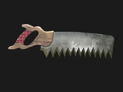 Back Saw Low-poly 3D model