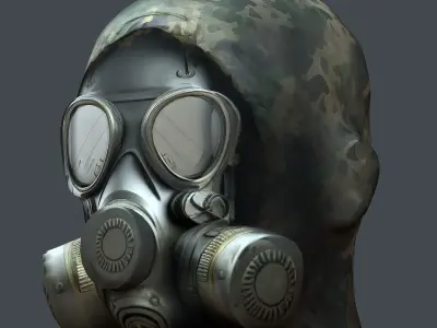 Helmet 3d model military combat Military  Low-poly 3D model 2