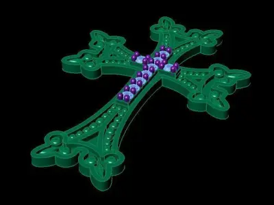 cross pendant 3D print model