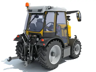 Farm Tractor 3D model get