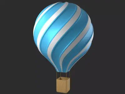 Balloon Minimal Style 3D Mdel 3D model