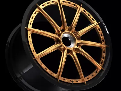 High-poly MVforged SL-100 -Dymag-2 piece- Wheel Free 3D model