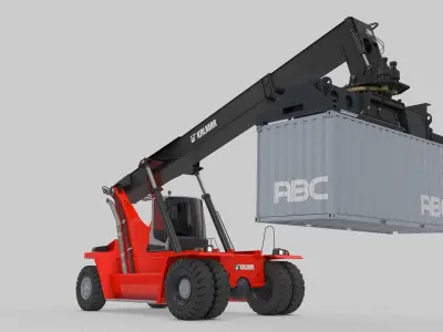 Container Handler for Port  Kalmar 3D model