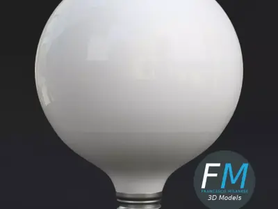 G95 LED globe light bulb 3D model