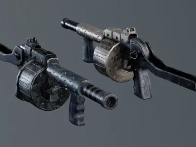 Weapons Pack 2 Free low-poly 3D model