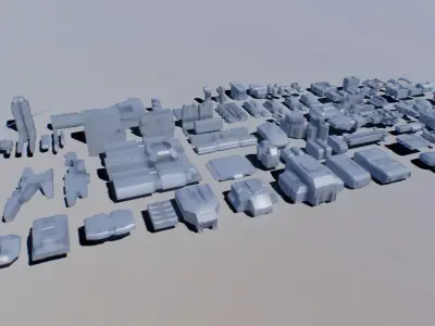 kitbash elements set 03 3D model