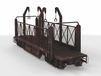 conveyer train wagon 3D model