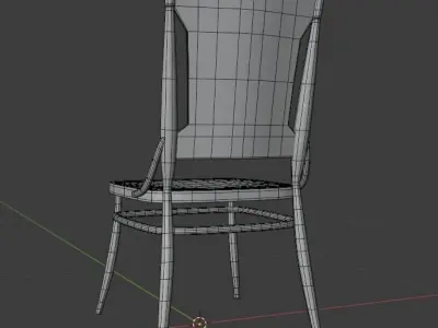 Antique Chair 01 Free low-poly 3D model