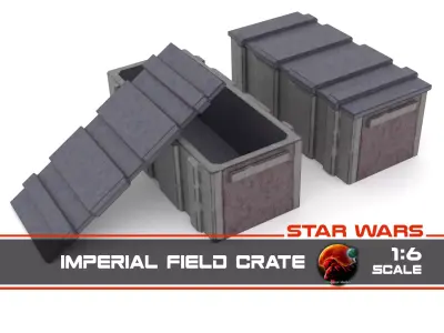 Imperial Field crate 1-6 scale Hottoys  3D print model