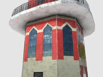 The Clock Tower Low-poly 3D model