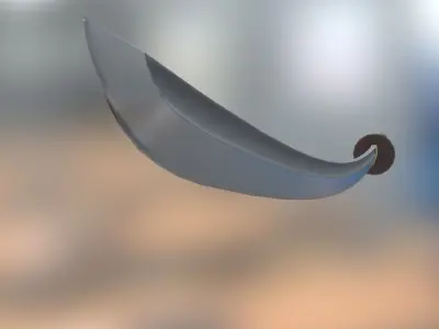 Katana sword Free low-poly 3D model get