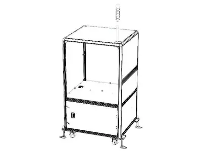 Aluminum Robot Structure - Enclosed 3D model