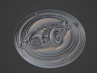 Car Pendant Medallion 3D print model 71