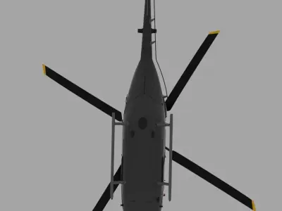 ALH Helicopter Low-poly 3D model
