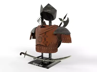 Ressurection Ertugrul Costumes 3D model