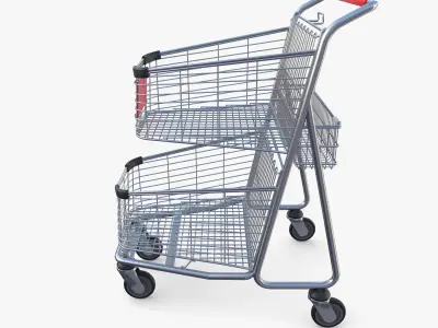 Shopping cart v3 3D model