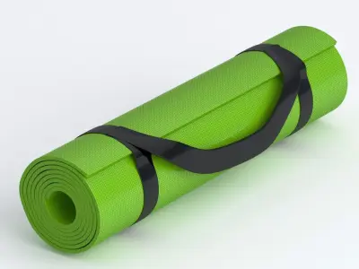 Yoga Mat Green 3D model
