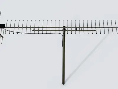 Antenna 02 Low-poly 3D model