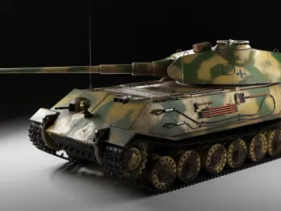 WW2 German tank vk 45 02p 3D model