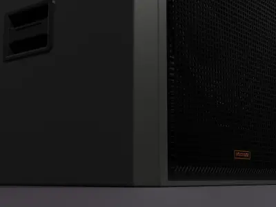 Simple 18inch PA Subwoofer Free low-poly 3D model