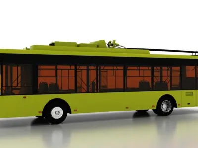 Trolleybus Bogdan T70110 3D model