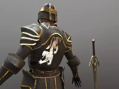 Royal Warrior Low-poly 3D model purchase