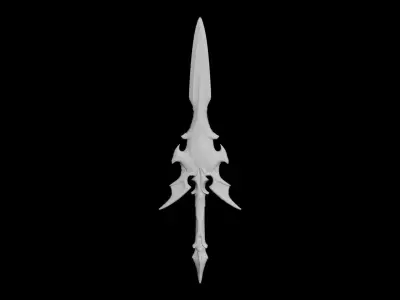 Dark Wings Dagger Low-poly 3D model