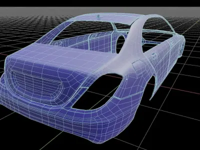 BEAT-UP CAR  Free low-poly 3D model