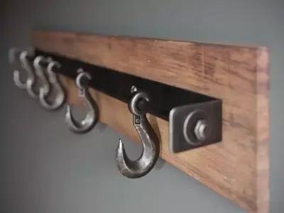 Loft hanger Low-poly 3D model