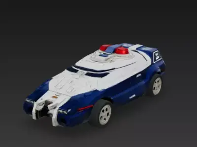 Siren Blaster Rescuezord set Power Rangers 3D print model