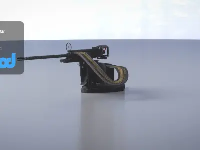 Machine Gun 3D model 16